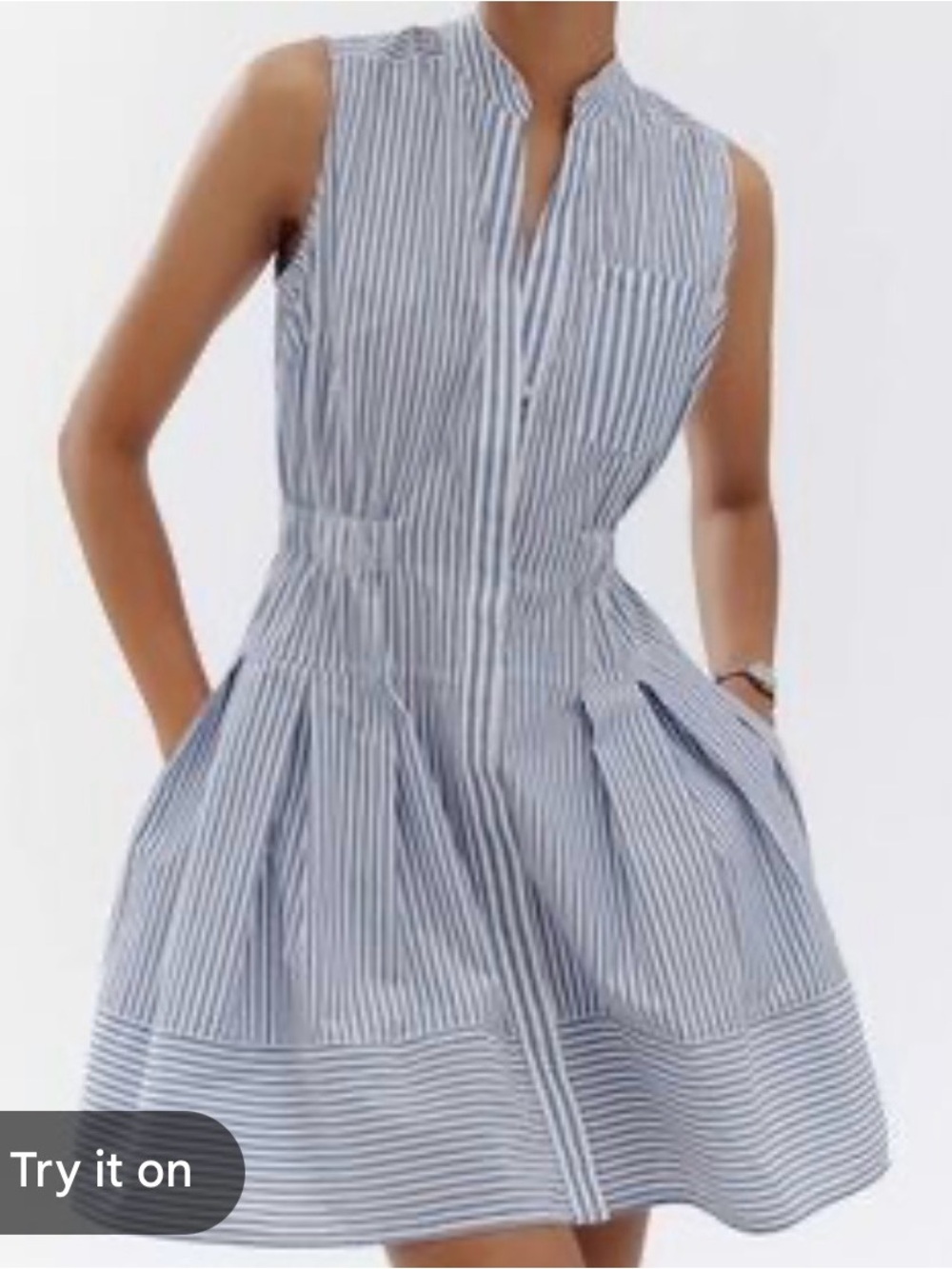 Anthropologie Maeve Striped Cotton Dress Medium
